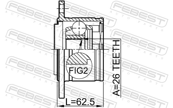 Febest Homokineet reparatieset 0411-K94RH