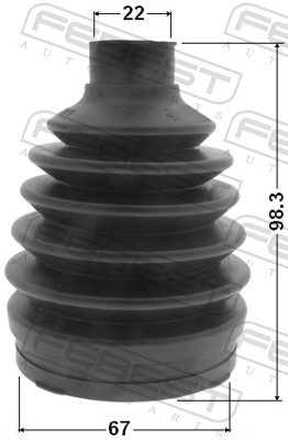 Febest Aandrijfashoes 0417P-CWRR