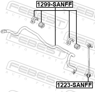 Febest Stabilisatorstang 1223-SANFF