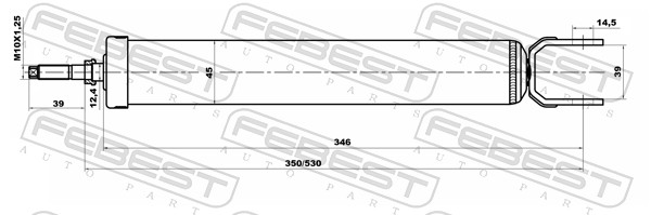 Febest Schokdemper 12650915R