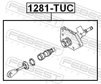 Febest Hoofdkoppelingscilinder 1281-TUC