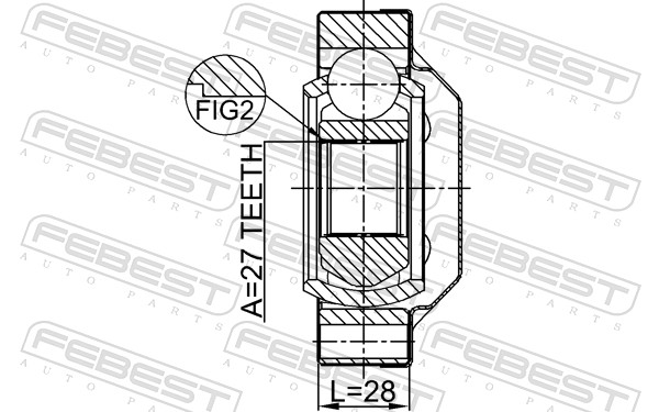 Febest Homokineet reparatieset 1611-001R