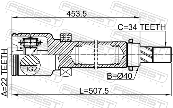Febest Homokineet reparatieset 2111-CB8RH