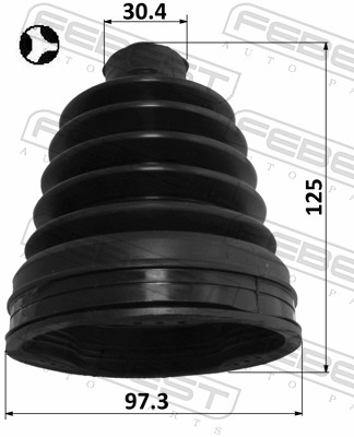 Febest Aandrijfashoes 2115-TR9DT