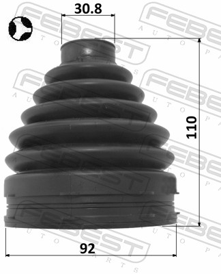 Febest Aandrijfashoes 2115-TRDT