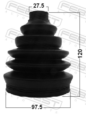 Febest Aandrijfashoes 2717P-XC90F2