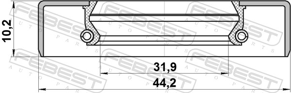 Febest Afdichting 95GDS-34441010X