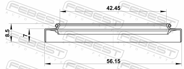 Febest Afdichting 95GDY-44560709X