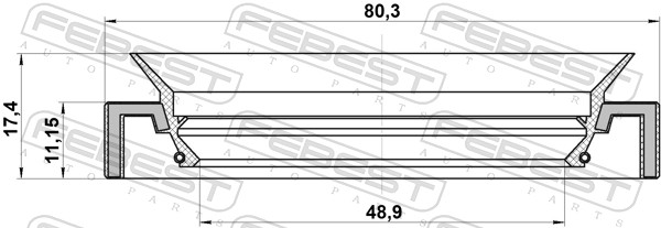 Febest Afdichting 95HAY-50801117L