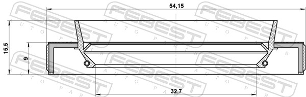 Febest Afdichting 95HBY-34540915R