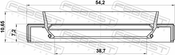 Febest Afdichting 95HBY-40540711R