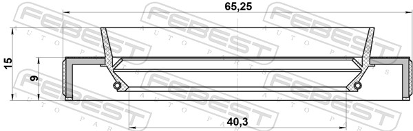 Febest Afdichting 95HBY-42650915C