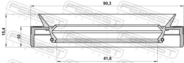Febest Afdichting 95MEY-43901015C