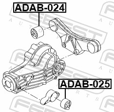 Febest Differentieel keerring ADAB-025
