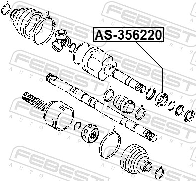 Febest Aandrijfas AS-356220