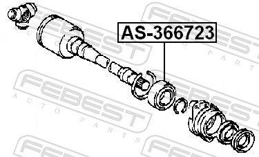 Febest Aandrijfas AS-366723