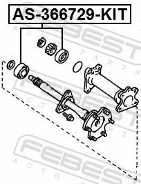 Febest Aandrijfas AS-366729-KIT