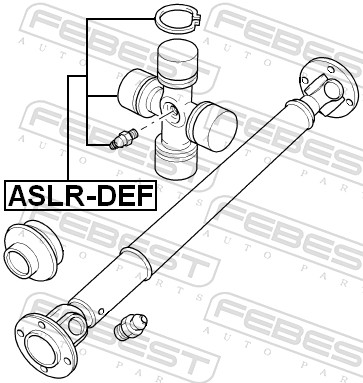 Febest Rubber askoppeling / Hardyschijf ASLR-DEF