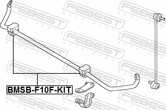 Febest Stabilisatorstang bevestigingset BMSB-F10F-KIT