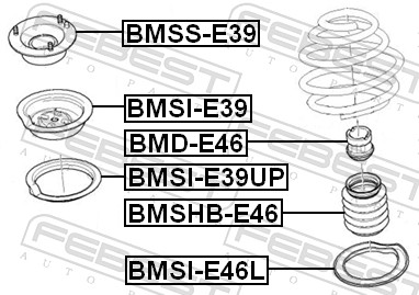 Febest Stofkap schokdemper BMSHB-E46