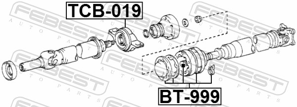 Febest Aandrijfashoes BT-999