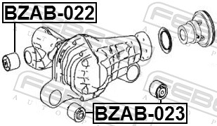 Febest Differentieel keerring BZAB-023