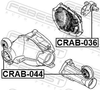 Febest Differentieel keerring CRAB-044