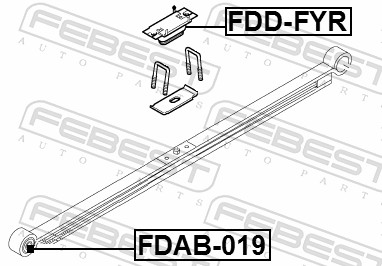 Febest Aanslagrubber vering FDD-FYR