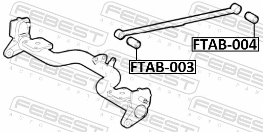 Febest Bladveerlagerbus FTAB-004