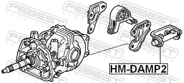 Febest Differentieel keerring HM-DAMP2