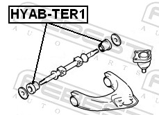 Febest Draagarm-/ reactiearm lager HYAB-TER1