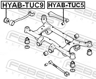 Febest Draagarm-/ reactiearm lager HYAB-TUC9