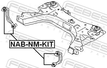Febest Draagarm reparatieset NAB-NM-KIT