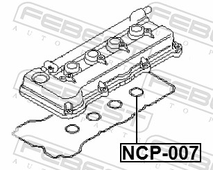 Febest Afdichting bougieschacht NCP-007