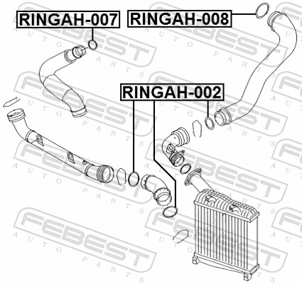 Febest Laadlucht-/turboslang RINGAH-007