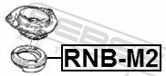 Febest Veerpootlager & rubber RNB-M2