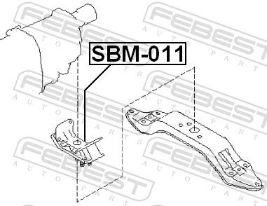 Febest Motorsteun SBM-011