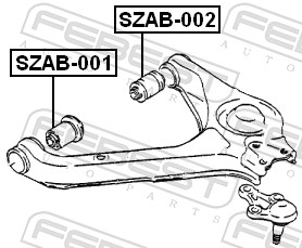 Febest Draagarm-/ reactiearm lager SZAB-001