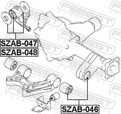 Febest Differentieel keerring SZAB-046