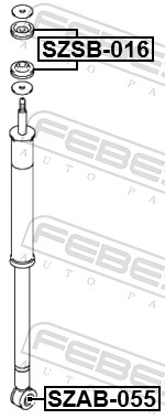 Febest Schokdemper bus SZSB-016