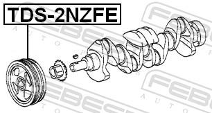 Febest Krukaspoelie TDS-2NZFE