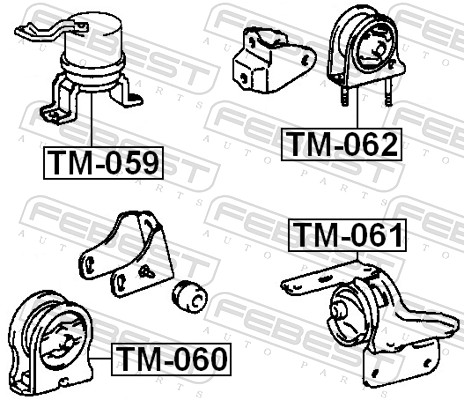 Febest Motorsteun TM-062