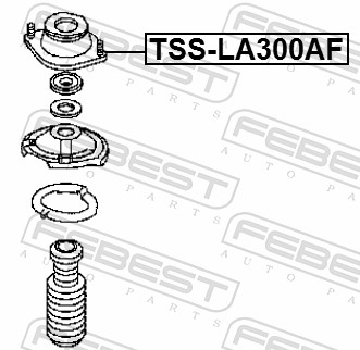 Febest Veerpootlager & rubber TSS-LA300AF