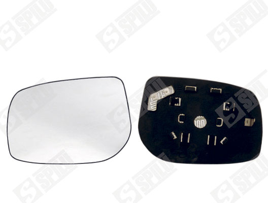 Buitenspiegelglas Spilu 13428