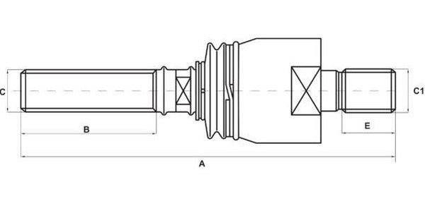 Axiaal gewricht / spoorstang S-TR STR-11A108