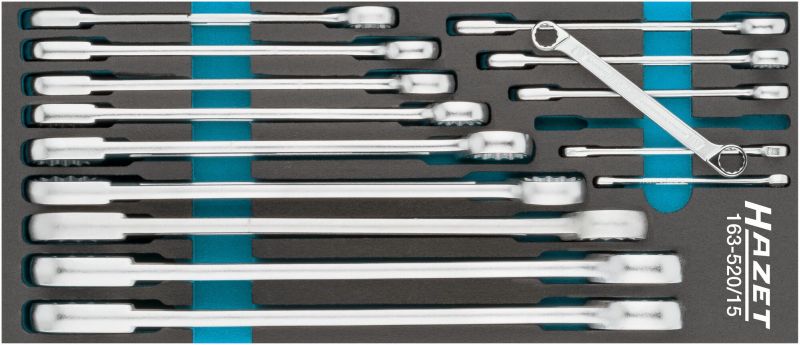 Tweezijdige ringsleutelset Hazet 163-520/15