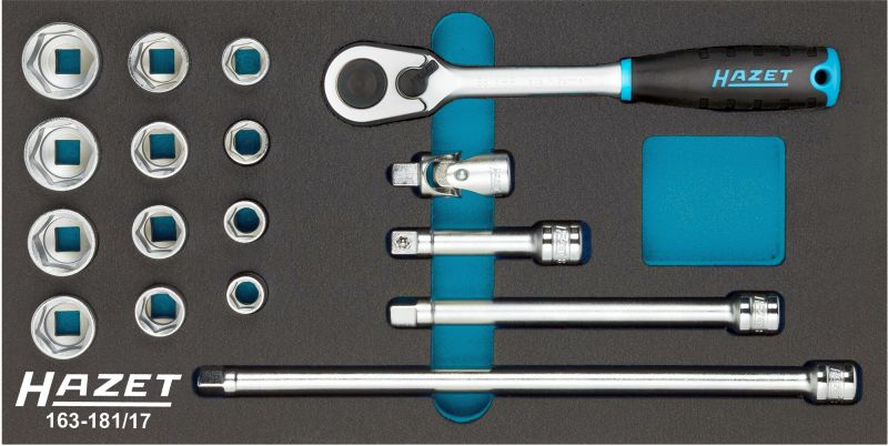 Steeksleutelset Hazet 163-181/17
