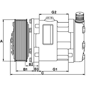 Hc-Cargo Airco compressor 241093