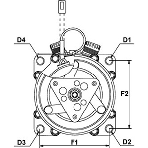 Hc-Cargo Airco compressor 241093