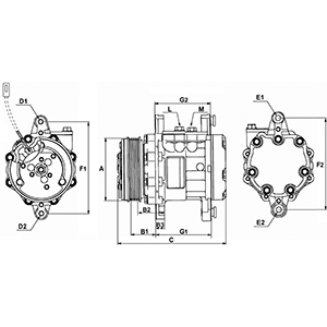 Hc-Cargo Airco compressor 241145